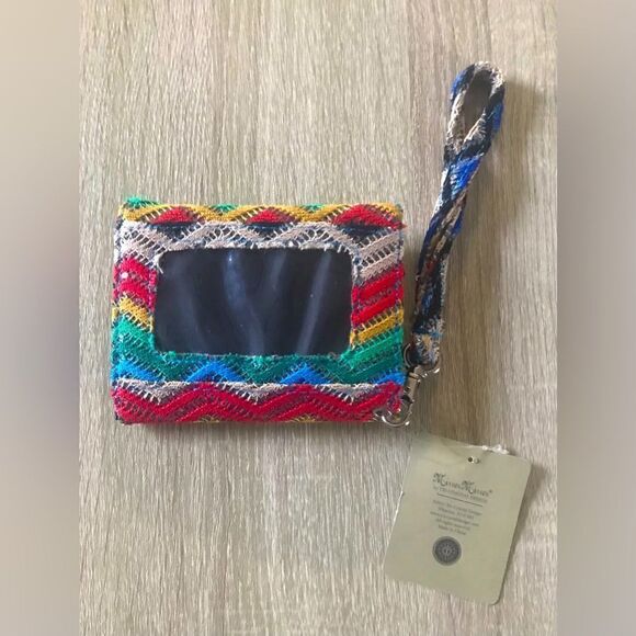 NWT … MIRROR MIRROR Colorful ID / Card Holder Wristlet - Picture 2 of 3